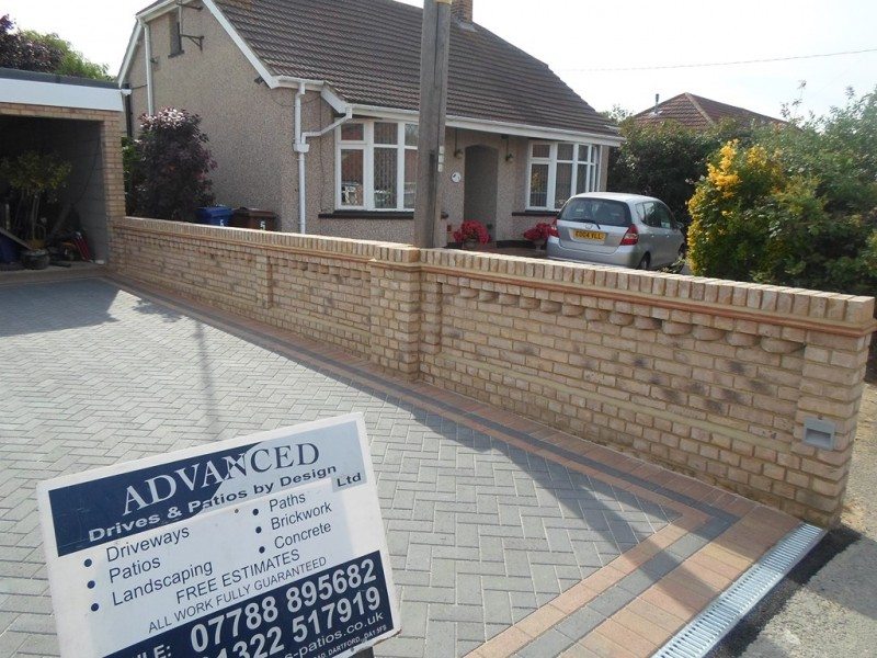 Front garden brick wall designs deals
